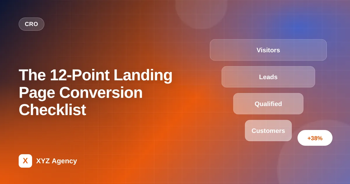 The 12-Point Landing Page Conversion Checklist — featured image